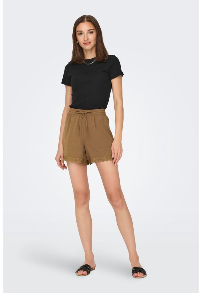 Tricou striat cu decolteu la baza gatului-FEMEI/IMBRACAMINTE/Tricouri si maiouri-IMBRACAMINTE/Tricouri si maiouri