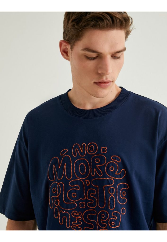 Tricou supradimensionat cu imprimeu-BARBATI/IMBRACAMINTE/Tricouri si maiouri-IMBRACAMINTE/Tricouri si maiouri