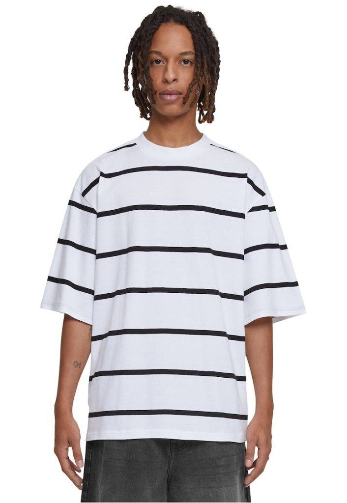 Tricou supradimensionat cu model in dungi-BARBATI/IMBRACAMINTE/Tricouri si maiouri-IMBRACAMINTE/Tricouri si maiouri