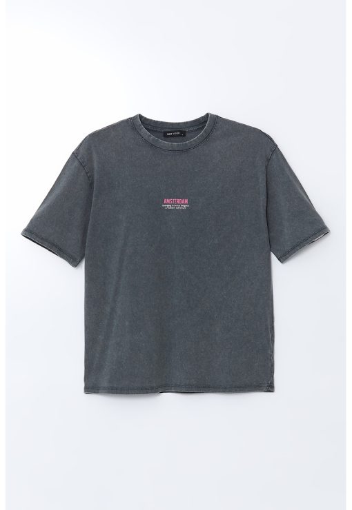 Tricou supradimensionat din bumbac-FEMEI/IMBRACAMINTE/Tricouri si maiouri-IMBRACAMINTE/Tricouri si maiouri