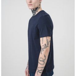 Tricou uni de bumbac cu decolteu la baza gatului-BARBATI/IMBRACAMINTE/Tricouri si maiouri-IMBRACAMINTE/Tricouri si maiouri