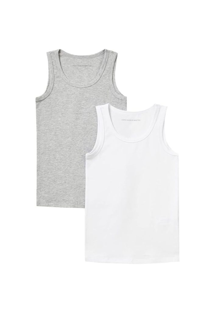 Tricouri copii -  set de 2 - gri - bumbac --BAIETI/IMBRACAMINTE/Tricouri si maiouri-IMBRACAMINTE/Tricouri si maiouri