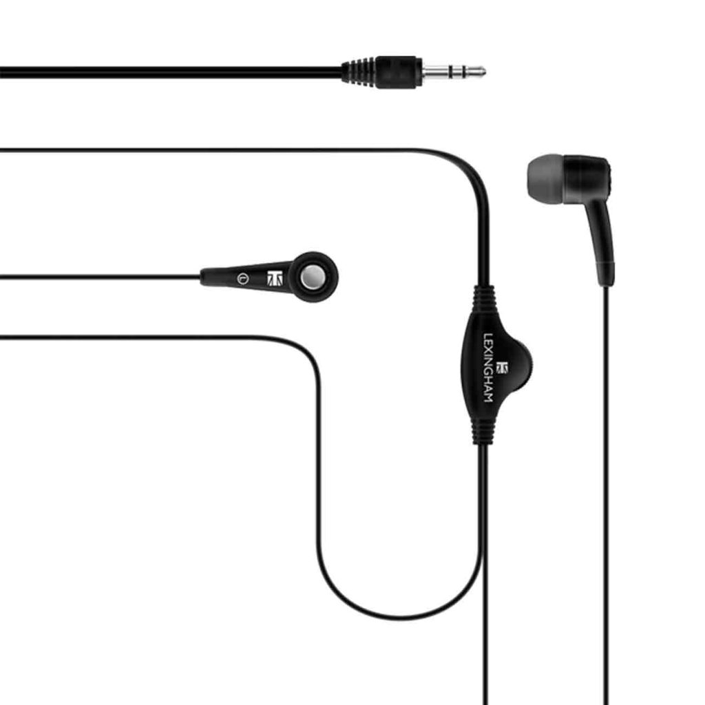 Volume control earphones – black-Accesorii-