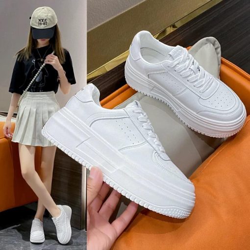 Adidasi dama casual albi MX8022-Incaltaminte > Incaltaminte dama > Adidasi dama