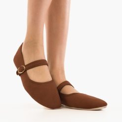Balerini dama Brek Camel-Sandale-Sandale