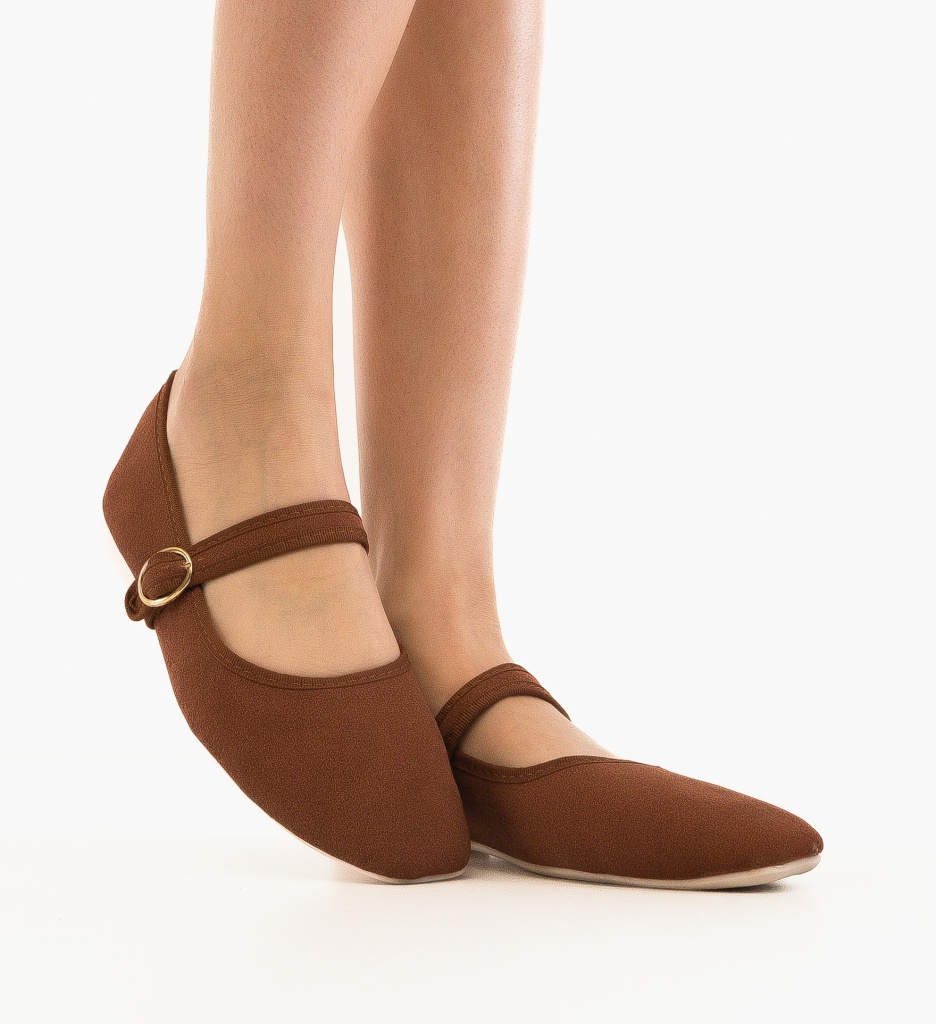 Balerini dama Brek Camel-Sandale-Sandale