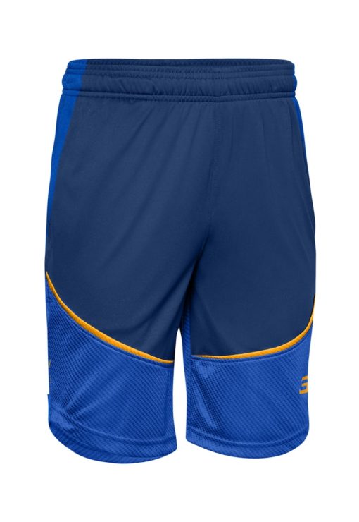 Bermude loose fit cu accente colorblock - Bleumarin-BAIETI/IMBRACAMINTE/Sorturi-IMBRACAMINTE/Sorturi