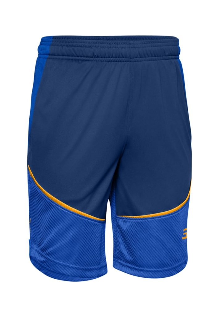 Bermude loose fit cu accente colorblock - Bleumarin-BAIETI/IMBRACAMINTE/Sorturi-IMBRACAMINTE/Sorturi
