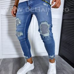 Blugi barbati conici albastri B6016  D4-5.1-Blugi barbati