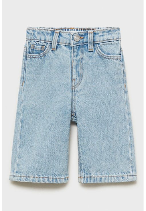 Blugi crop cu croiala ampla-FETE/IMBRACAMINTE/Blugi-IMBRACAMINTE/Blugi