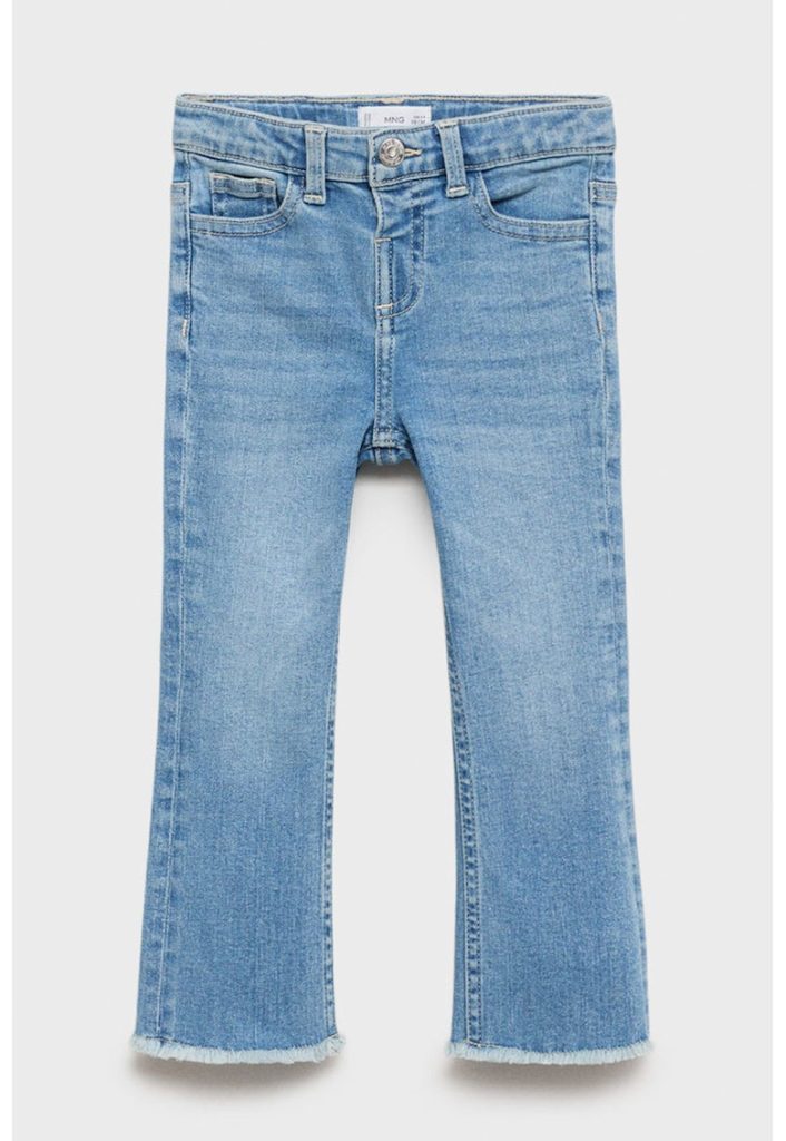 Blugi evazati din denim-FETE/IMBRACAMINTE/Blugi-IMBRACAMINTE/Blugi