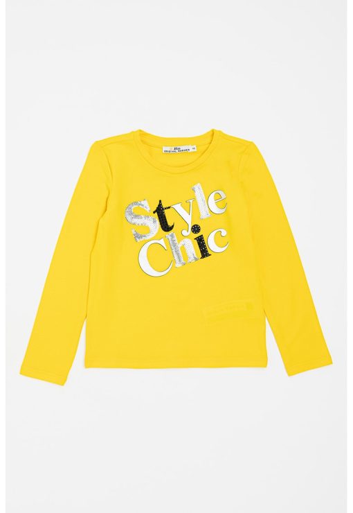 Bluza cu aplicatii din paiete-FETE/IMBRACAMINTE/Bluze-IMBRACAMINTE/Bluze