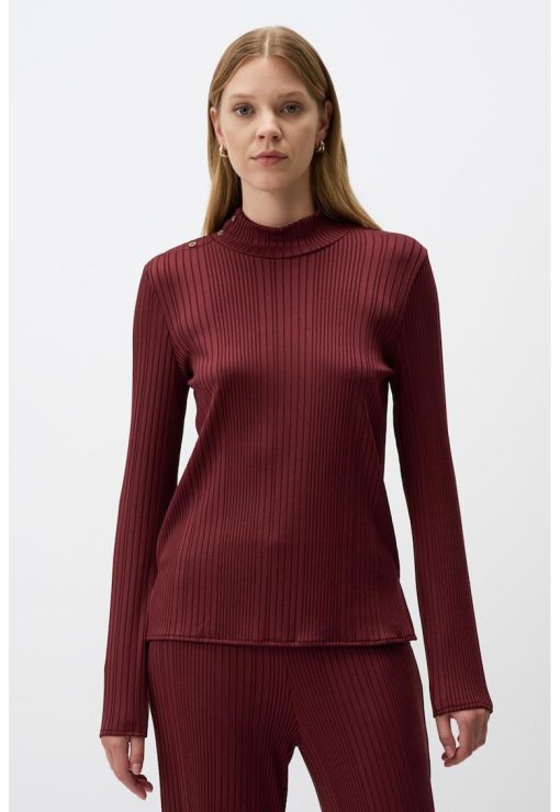 Bluza cu aspect striat-FEMEI/IMBRACAMINTE/Bluze-IMBRACAMINTE/Bluze