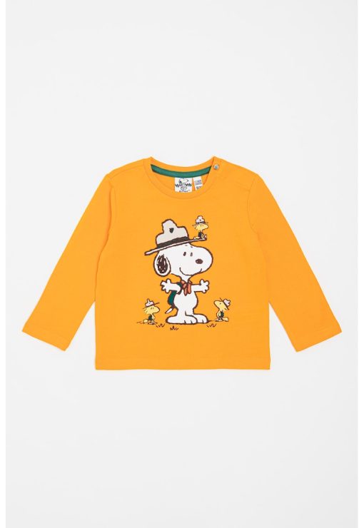 Bluza cu decolteu la baza gatului si imprimeu-BAIETI/IMBRACAMINTE/Bluze-IMBRACAMINTE/Bluze