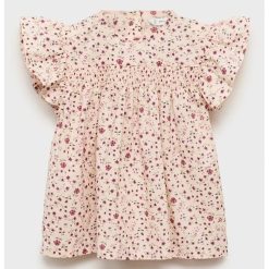 Bluza cu fenta cu nasturi si imprimeu-FETE/IMBRACAMINTE/Bluze-IMBRACAMINTE/Bluze