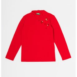 Bluza cu guler inalt si paiete-FETE/IMBRACAMINTE/Bluze-IMBRACAMINTE/Bluze