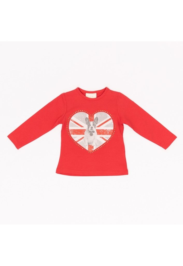Bluza cu imprimeu - fete -  Catel - 31840-2-FETE/IMBRACAMINTE/Bluze-IMBRACAMINTE/Bluze