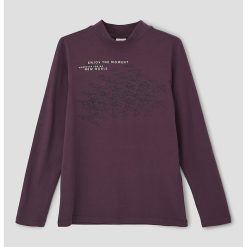 Bluza cu imprimeu si guler scurt-BAIETI/IMBRACAMINTE/Bluze-IMBRACAMINTE/Bluze