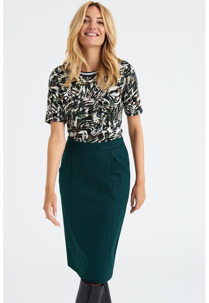 Bluza cu imprimeu si maneci cazute-FEMEI/IMBRACAMINTE/Bluze-IMBRACAMINTE/Bluze