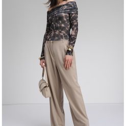 Bluza cu model tie-dye si decolteu pe umeri-FEMEI/IMBRACAMINTE/Bluze-IMBRACAMINTE/Bluze