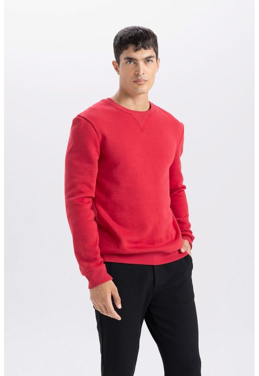 Bluza de trening cu decolteu la baza gatului-BARBATI/IMBRACAMINTE/Hanorace-IMBRACAMINTE/Hanorace