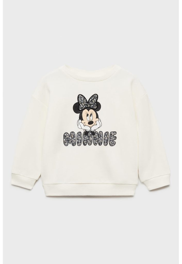 Bluza de trening din bumbac cu model cu desene animate-FETE/IMBRACAMINTE/Bluze-IMBRACAMINTE/Bluze