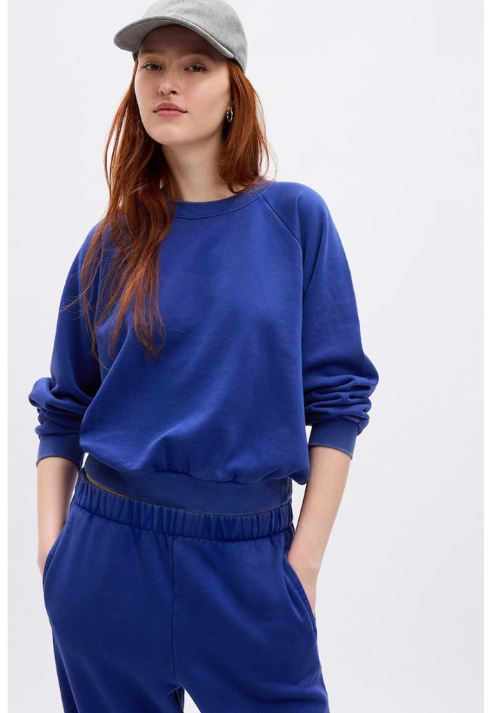 Bluza de trening lejera cu maneci raglan-FEMEI/IMBRACAMINTE/Hanorace-IMBRACAMINTE/Hanorace