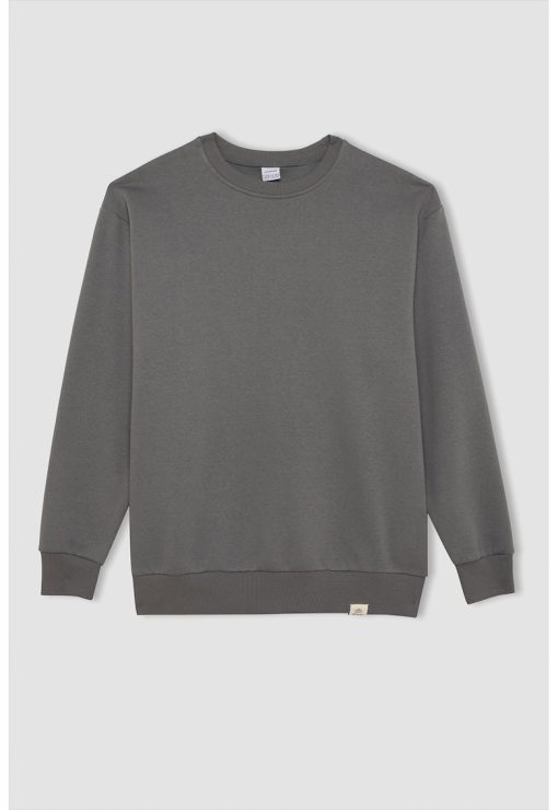 Bluza de trening uni cu decolteu rotund-BARBATI/IMBRACAMINTE/Hanorace-IMBRACAMINTE/Hanorace