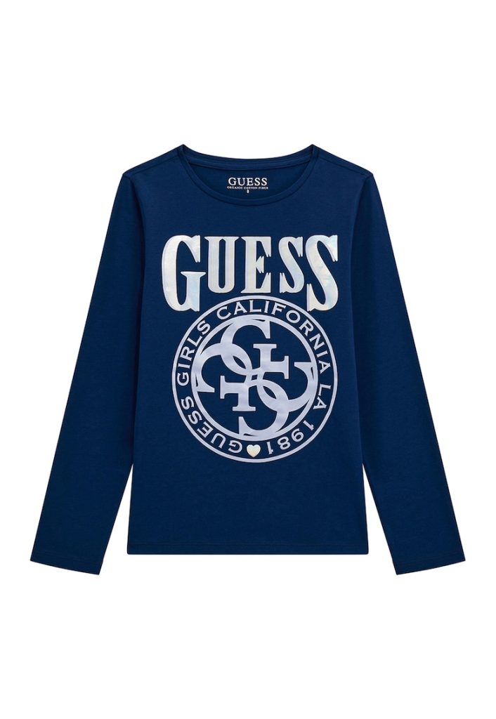 Bluza din amestec de bumbac cu imprimeu logo-FETE/IMBRACAMINTE/Bluze-IMBRACAMINTE/Bluze