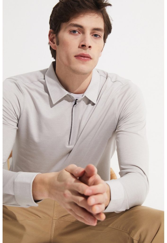 Bluza polo slim fit-BARBATI/IMBRACAMINTE/Bluze-IMBRACAMINTE/Bluze