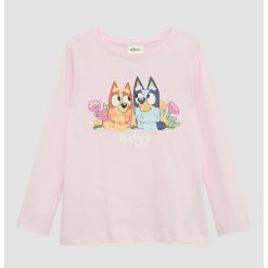 Bluza uni de bumbac cu imprimeu-FETE/IMBRACAMINTE/Bluze-IMBRACAMINTE/Bluze