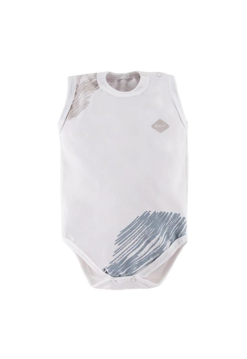 Body fara maneci cu model colorat -  - Pacific - Alb - pentru baietei-BAIETI/IMBRACAMINTE/Tricouri si maiouri-IMBRACAMINTE/Tricouri si maiouri
