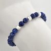 Bratara Intelepciune - Pietre Lapis Lazuli de 6 mm - Bilute din Argint 925 - Snur elastic-Personalizate >> Tip Bijuterie >> Bratari pietre semipretioase >> Noutati
