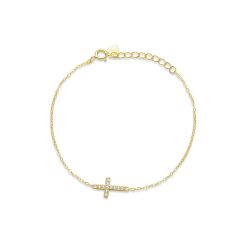 Bratara din argint Little Crystal Cross-Coliere >> Coliere din argint