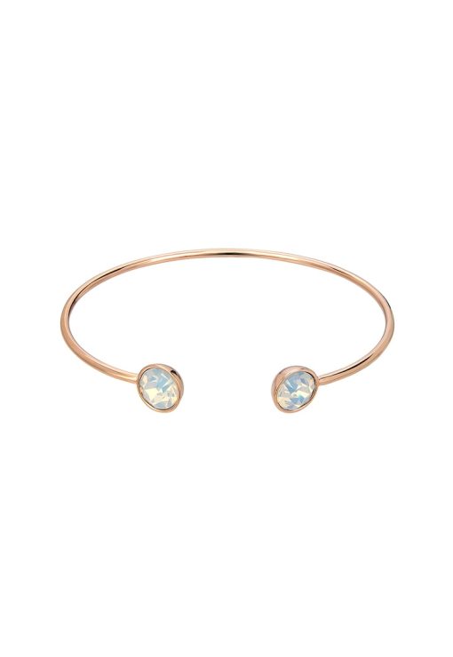 Bratara rigida fara inchidere - decorata cu pietre de opal-FEMEI/GENTI SI ACCESORII/Bijuterii-GENTI SI ACCESORII/Bijuterii