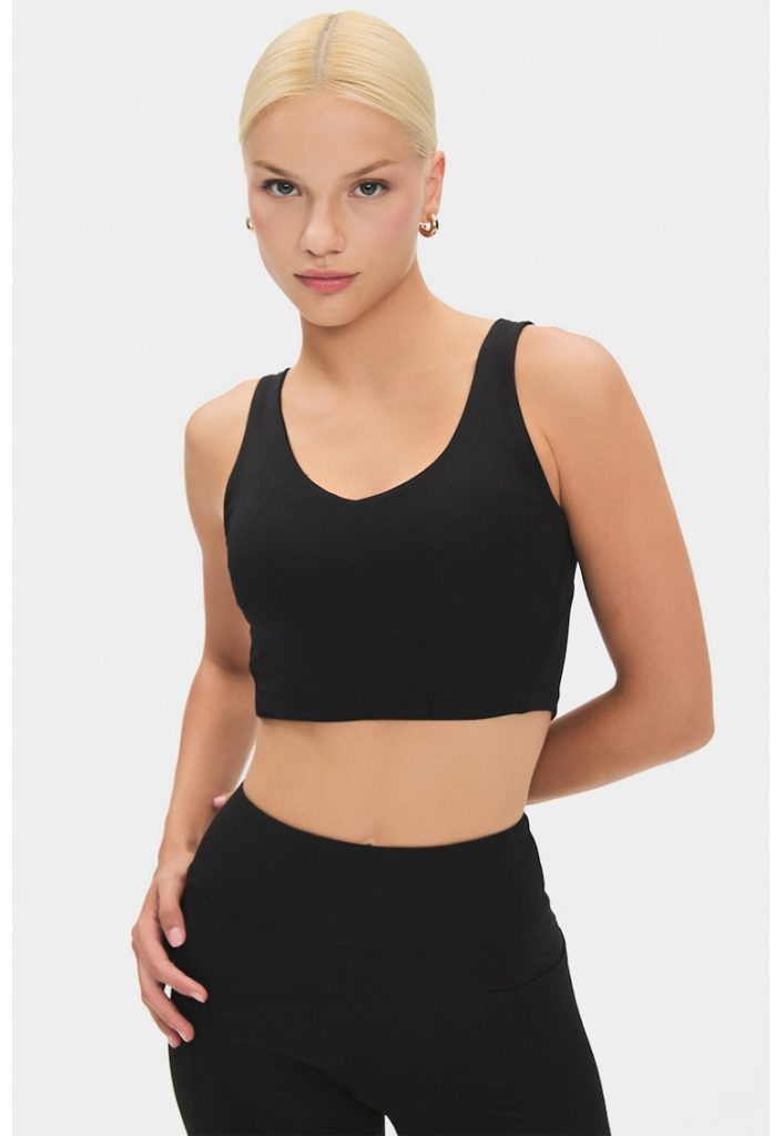 Bustiera sport cu model uni-FEMEI/IMBRACAMINTE/Tricouri si maiouri-IMBRACAMINTE/Tricouri si maiouri