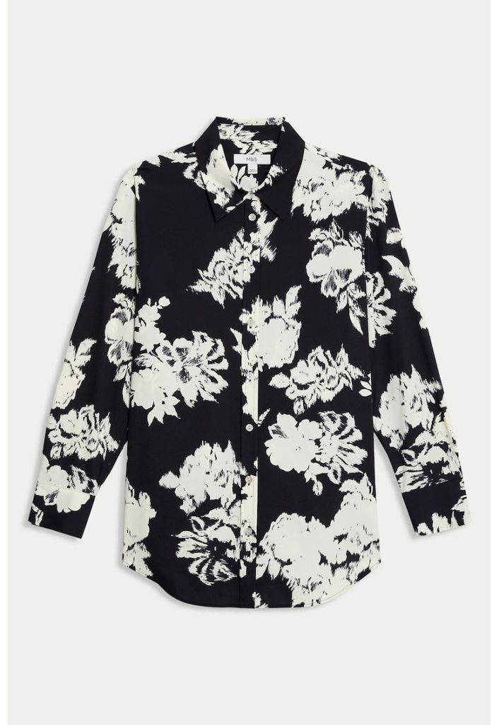 Camasa cu model floral-FEMEI/IMBRACAMINTE/Camasi-IMBRACAMINTE/Camasi