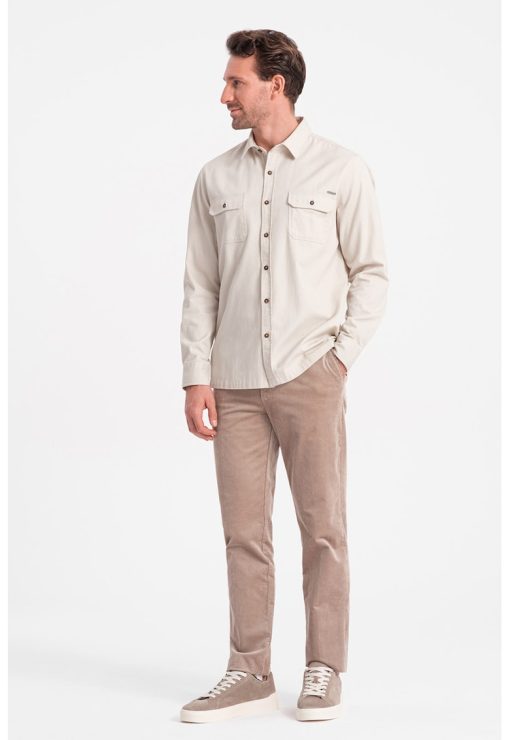 Camasa regular fit cu buzunare pe piept-BARBATI/IMBRACAMINTE/Camasi-IMBRACAMINTE/Camasi