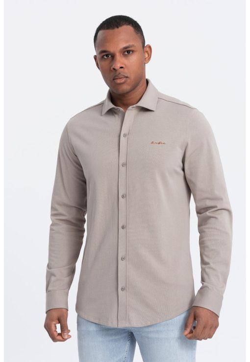 Camasa regular fit de bumbac-BARBATI/IMBRACAMINTE/Camasi-IMBRACAMINTE/Camasi