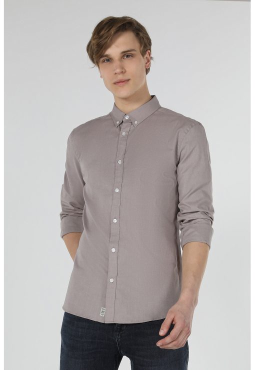 Camasa slim fit din bumbac-BARBATI/IMBRACAMINTE/Camasi-IMBRACAMINTE/Camasi