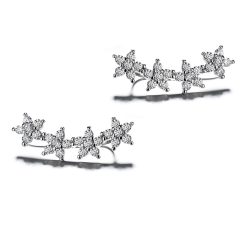 Cercei ear cuffs argint 925