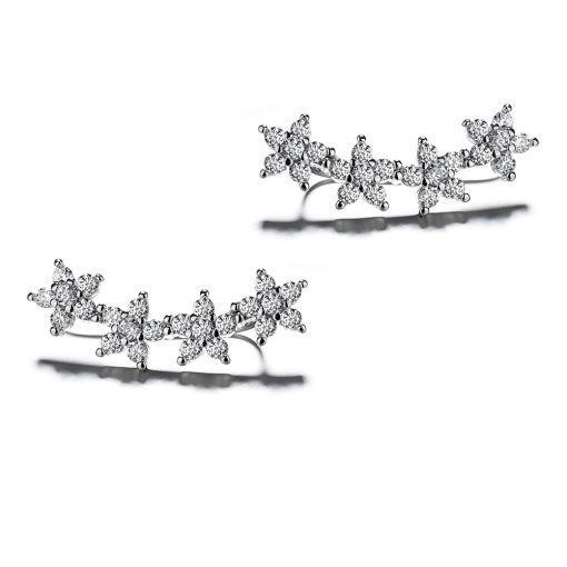 Cercei ear cuffs argint 925