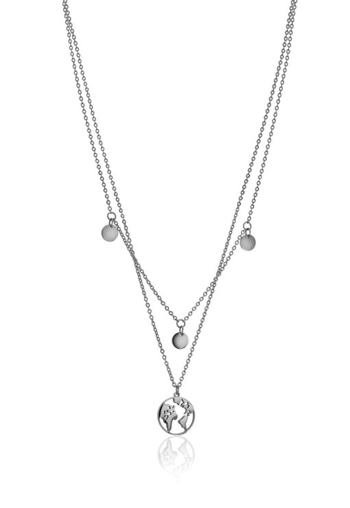 Colier cu sirag dublu si pandantive multiple-FEMEI/GENTI SI ACCESORII/Bijuterii-GENTI SI ACCESORII/Bijuterii