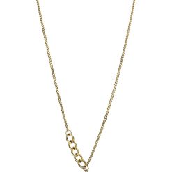 Colier placat cu aur de 18K si pandantiv cu cruce-FEMEI/GENTI SI ACCESORII/Bijuterii-GENTI SI ACCESORII/Bijuterii