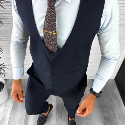 Compleu barbati Vesta + Pantaloni 12819  O5-4.3-Costume barbati > Compleuri barbati
