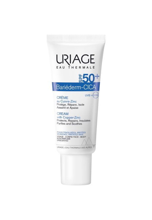 Crema reparatoare cu cupru si zinc SPF 50+ Bariederm Cica  40 ml-FEMEI/INGRIJIRE COSMETICA/Ingrijire corp-INGRIJIRE COSMETICA/Ingrijire corp