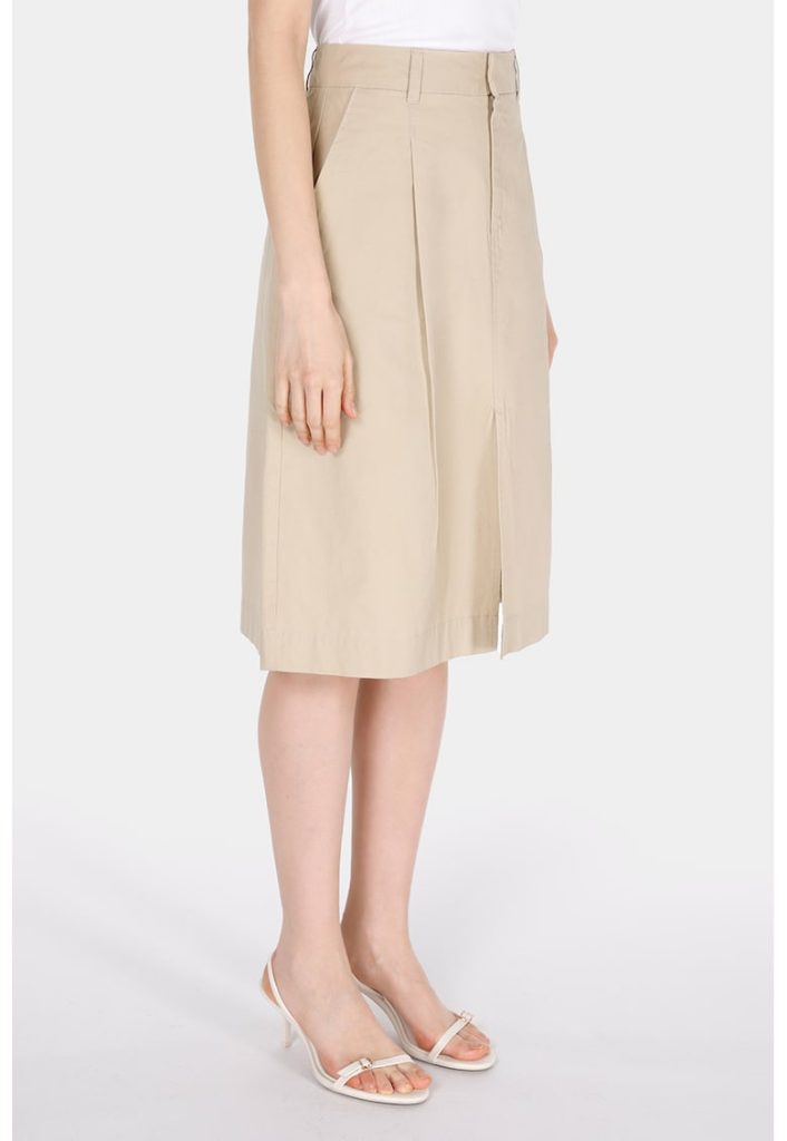 Fusta midi cu slit frontal-FEMEI/IMBRACAMINTE/Fuste-IMBRACAMINTE/Fuste