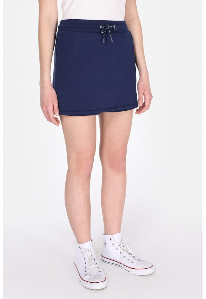 Fusta-pantalon uni cu snur-FEMEI/IMBRACAMINTE/Fuste-IMBRACAMINTE/Fuste