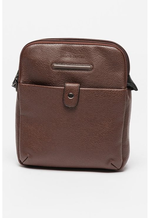 Geanta crossbody de piele ecologica-BARBATI/GENTI SI ACCESORII/Rucsacuri-GENTI SI ACCESORII/Rucsacuri
