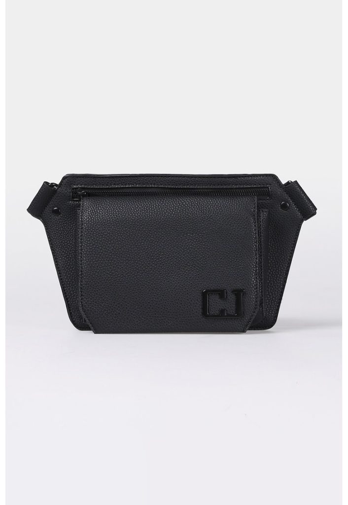 Geanta crossbody de piele ecologica cu buzunar frontal cu clapa-BARBATI/GENTI SI ACCESORII/Rucsacuri-GENTI SI ACCESORII/Rucsacuri